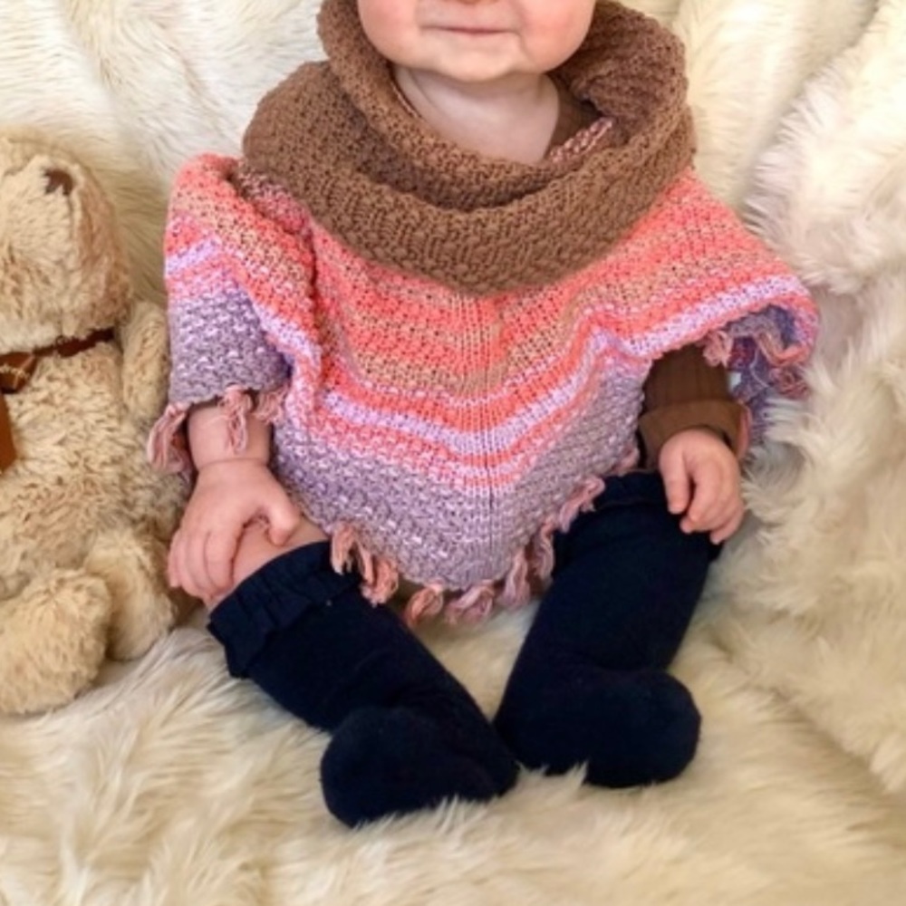 Gap baby fringed poncho